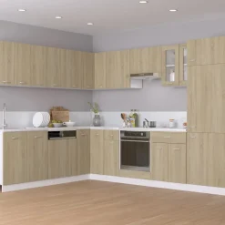 vidaXL Onderkast met lade Lyon 30x46x81,5 cm bewerkt hout sonoma eiken