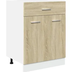 vidaXL Onderkast met lade Lyon 60x46x81,5 cm sonoma eikenkleurig