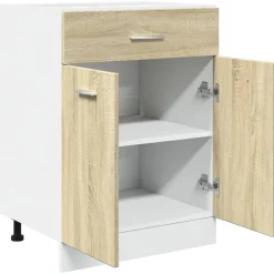 vidaXL Onderkast met lade Lyon 60x46x81,5 cm sonoma eikenkleurig