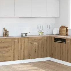 vidaXL Onderkast met lade Lyon 40x46x81,5 cm bewerkt hout artisanaal eiken