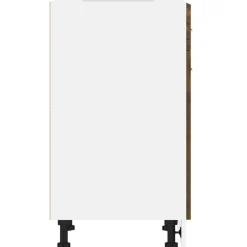 vidaXL Onderkast met lade Lyon 50x46x81,5 cm bewerkt hout gerookt eiken