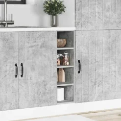 vidaXL Onderkast Riga 20x44,5x81,5 cm bewerkt hout betongrijs