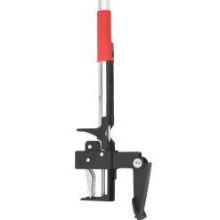 vidaXL Onkruidsteker 99,5 cm geanodiseerd aluminium rood en zilver