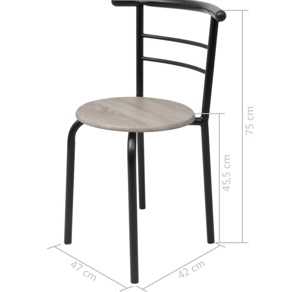 vidaXL Ontbijtbarset MDF