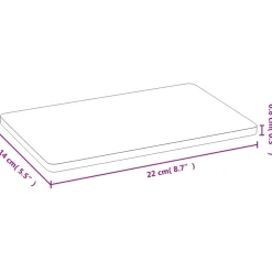 vidaXL Ontbijtborden 6 st 22x14x0,8 cm bamboe