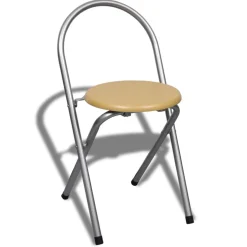 vidaXL Ontbijttafelset met twee stoelen (inklapbaar)