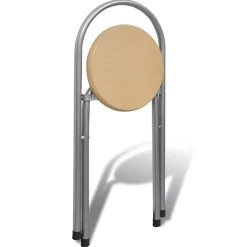 vidaXL Ontbijttafelset met twee stoelen (inklapbaar)