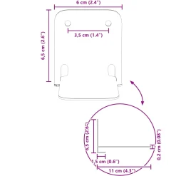 vidaXL Onzichtbare Zwevende Plank 4 st Roze 6 x 11 x 6,5 cm