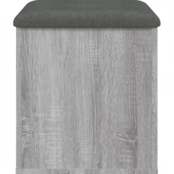 vidaXL Opbergbankje 42x42x45 cm bewerkt hout grijs sonoma eikenkleurig