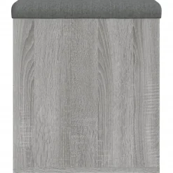 vidaXL Opbergbankje 42x42x45 cm bewerkt hout grijs sonoma eikenkleurig