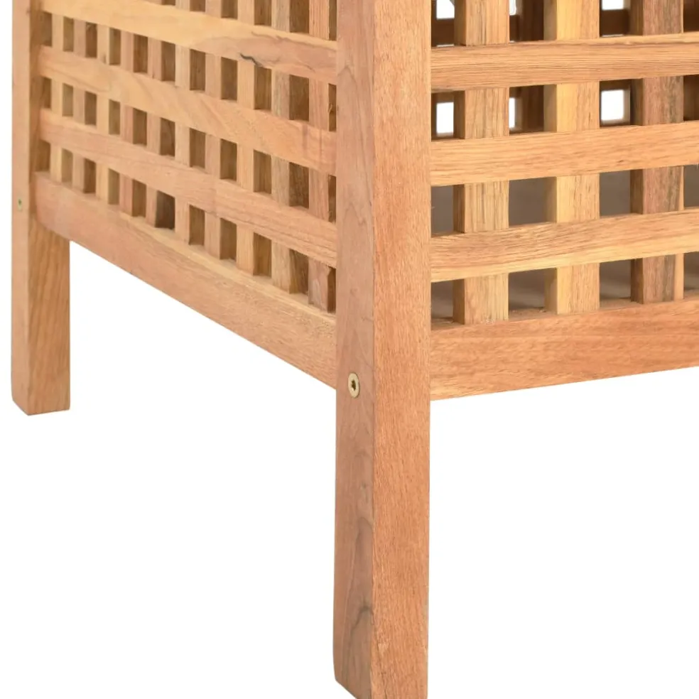 vidaXL Opbergbankje 93x49x49 cm massief walnotenhout