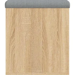 vidaXL Opbergbank Sonoma Eiken 42x42x45 cm Bewerkt Hout