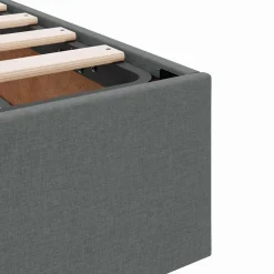 vidaXL Opbergbed met matras Donkergrijs 90 x 190 cm Polyester