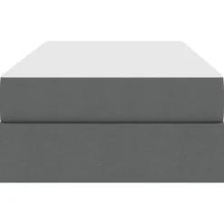 vidaXL Opbergbed met matras Donkergrijs 90 x 190 cm Polyester