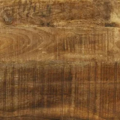 vidaXL Opbergbox Bruin en zwart 50 x 50 x 50 cm Ruw Mango Hout