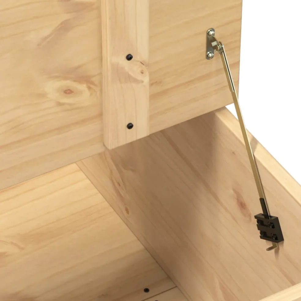 vidaXL Opbergbox Corona 78x78x45 cm massief grenenhout
