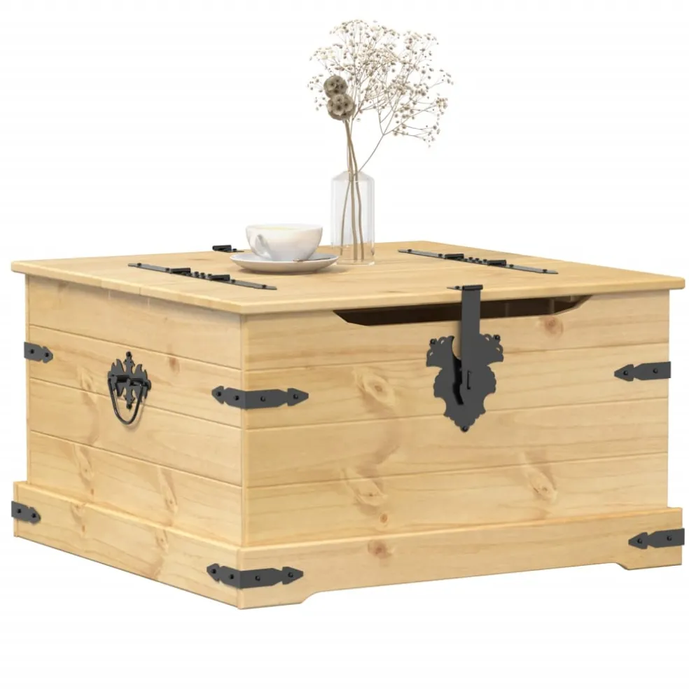 vidaXL Opbergbox Corona 78x78x45 cm massief grenenhout
