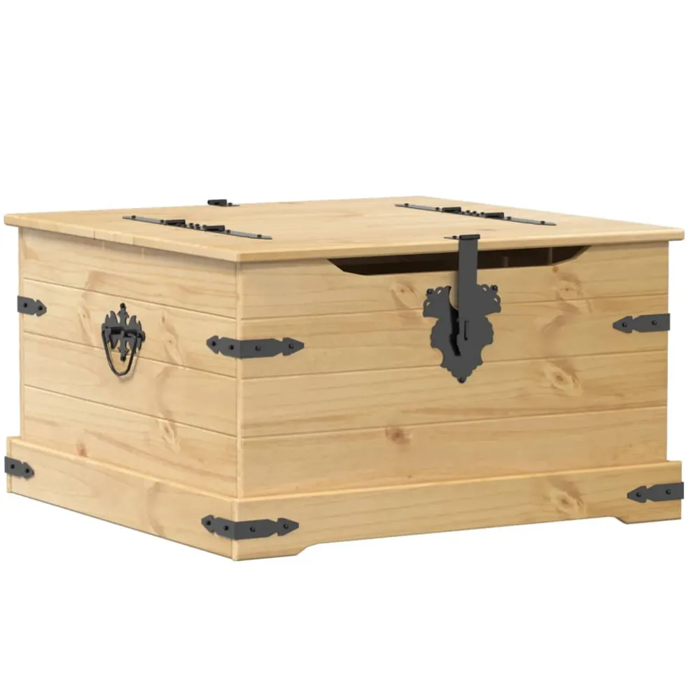 vidaXL Opbergbox Corona 78x78x45 cm massief grenenhout