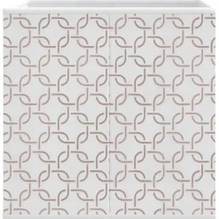 vidaXL Opbergboxen 4 st inklapbaar 32x32x32 cm ongeweven stof crème