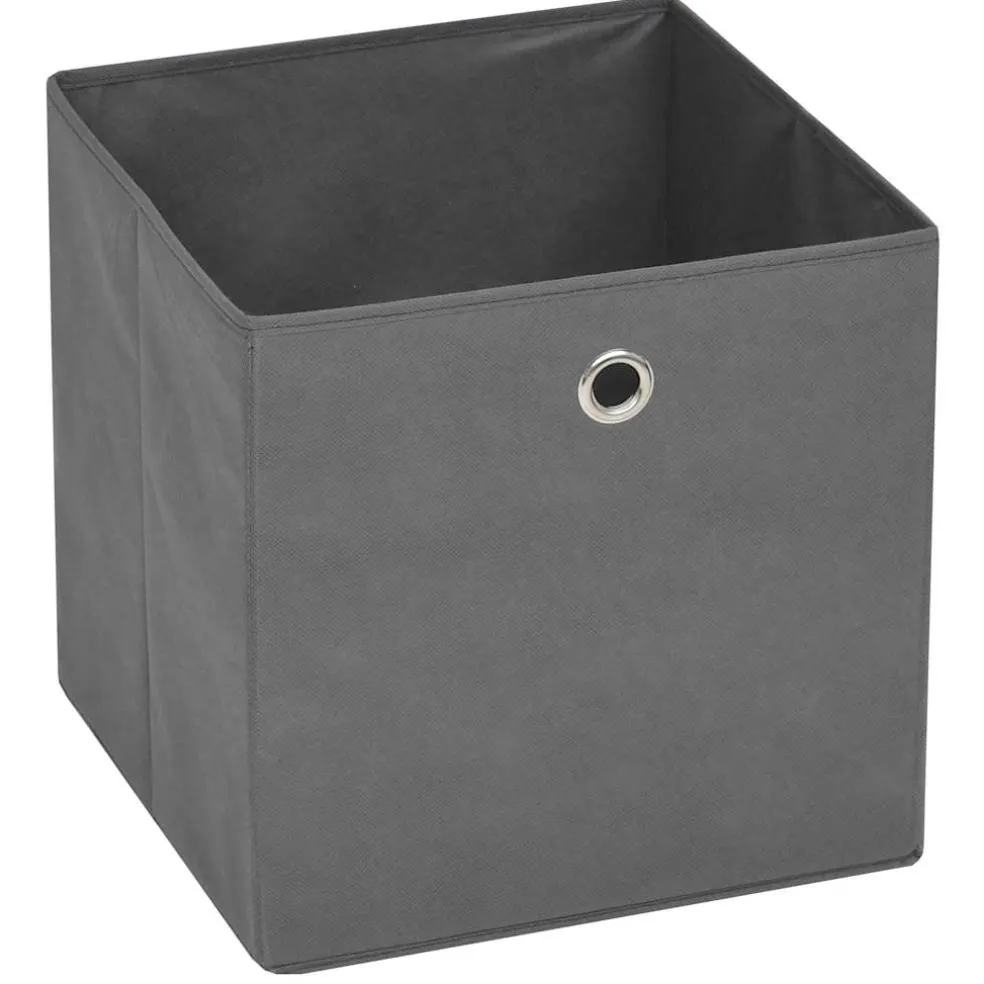 vidaXL Opbergboxen 4 st 32x32x32 cm nonwoven stof grijs