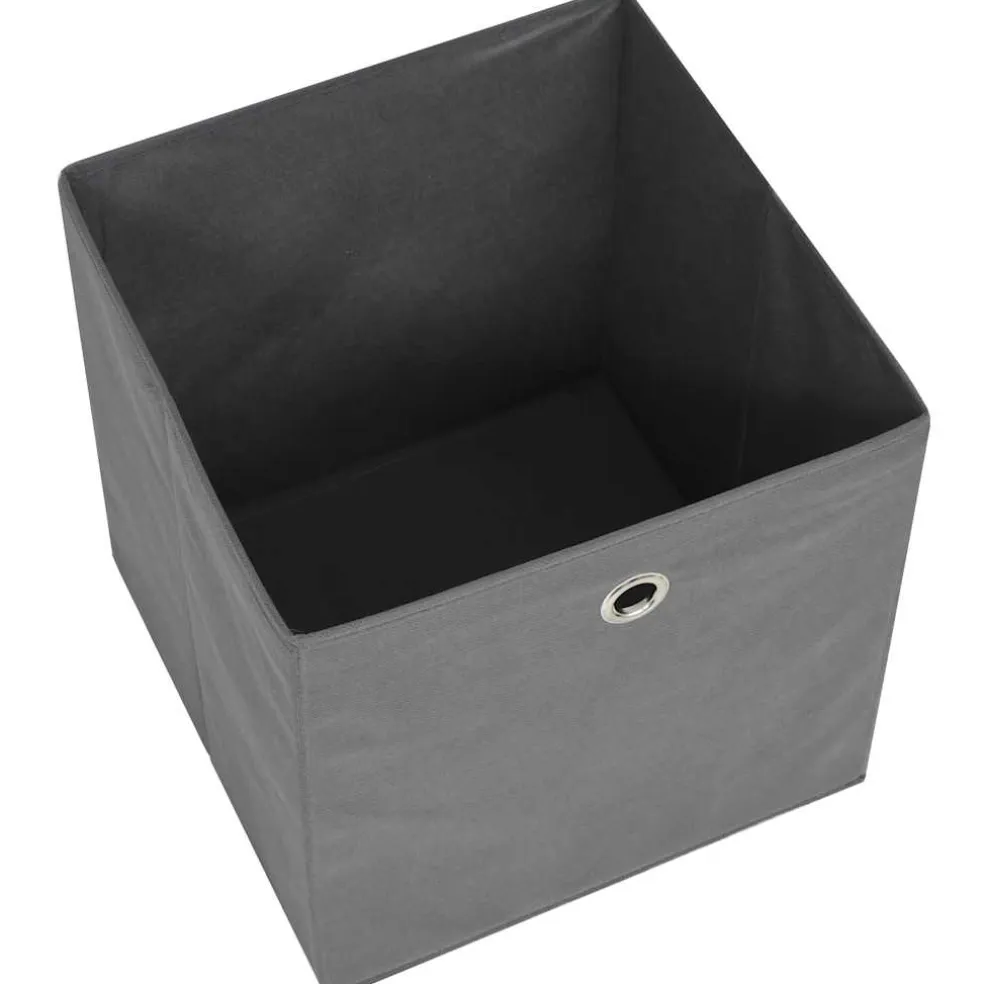vidaXL Opbergboxen 4 st 32x32x32 cm nonwoven stof grijs