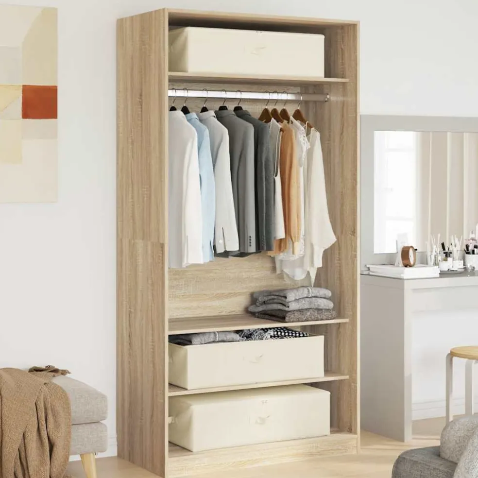 vidaXL Opbergboxen 2 st 43x34x23 cm stof crèmekleurig