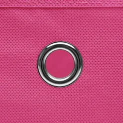 vidaXL Opbergboxen 4 st 32x32x32 cm stof roze