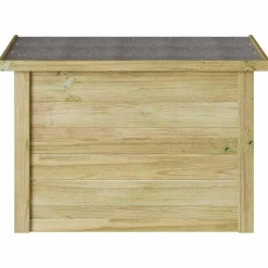 vidaXL Opbergbox Geïmpregneerd grenenhout 80 x 44,5 x 57,5 cm Naturel