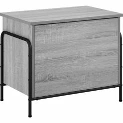vidaXL Opbergbox Grijs Sonoma 80 x 40 x 49,5 cm Bewerkt hout