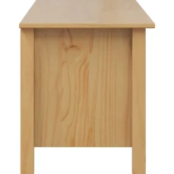 vidaXL Opbergbox HILL Honingbruin 90 x 40 x 45 cm Massief grenenhout
