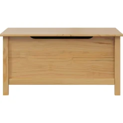 vidaXL Opbergbox HILL Honingbruin 90 x 40 x 45 cm Massief grenenhout