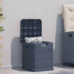 vidaXL Opbergbox 90 L antraciet