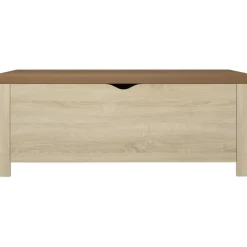 vidaXL Opbergbox met kussen 105x40x45cm bewerkt hout sonoma eikenkleur