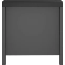 vidaXL Opbergbox met kussen 105x40x45 cm bewerkt hout grijs