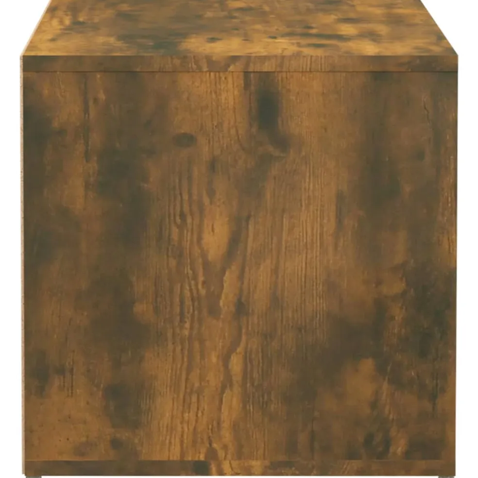 vidaXL Opbergbox met lade 40,5x40x40 cm bewerkt hout gerookt eiken