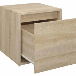 vidaXL Opbergbox met lade 40,5x40x40 cm bewerkt hout sonoma eikenkleur