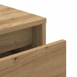 vidaXL Opbergbox met lade 40,5x40x40 cm bewerkt hout artisanaal eiken