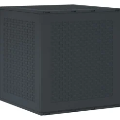 vidaXL Opbergbox met opslag Antraciet 55 x 53 x 57 cm Polypropyleen