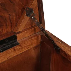 vidaXL Opbergbox met opslag met de deur Bruin Massief Mango Hout
