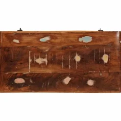 vidaXL Opbergbox met opslag met de deur Bruin Massief Mango Hout