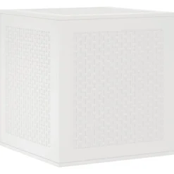 vidaXL Opbergbox met opslag Wit 55 x 53 x 57 cm Polypropyleen