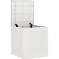 vidaXL Opbergbox met opslag Wit 55 x 53 x 57 cm Polypropyleen