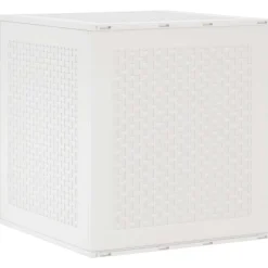 vidaXL Opbergbox met opslag Wit 55 x 53 x 57 cm Polypropyleen