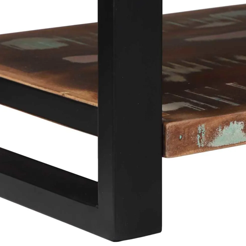 vidaXL Opbergbox Multikleur 80 x 35 x 45 cm Massief gerecycled hout