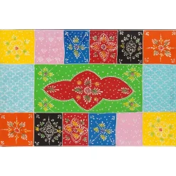 vidaXL Opbergbox Multikleur 60 x 40 x 40 cm Massief mangohout