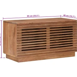 vidaXL Opbergbox Naturel 85 x 40 x 46 cm