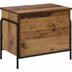 vidaXL Opbergbox Oud hout 80 x 40 x 49,5 cm Bewerkt hout