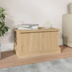 vidaXL Opbergbox Sonoma Eiken 50x30x28 cm Bewerkt Hout