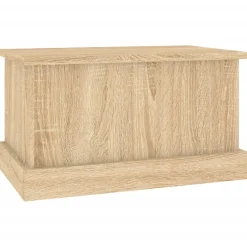 vidaXL Opbergbox Sonoma Eiken 50x30x28 cm Bewerkt Hout