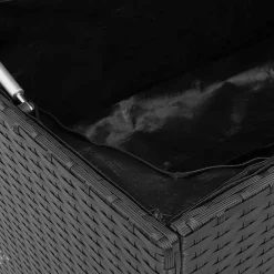 vidaXL Opbergbox voor buiten 100x55x55,5 cm poly rattan zwart